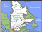 Carte géographique du Québec
