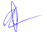 Signature de monsieur Luc Dion